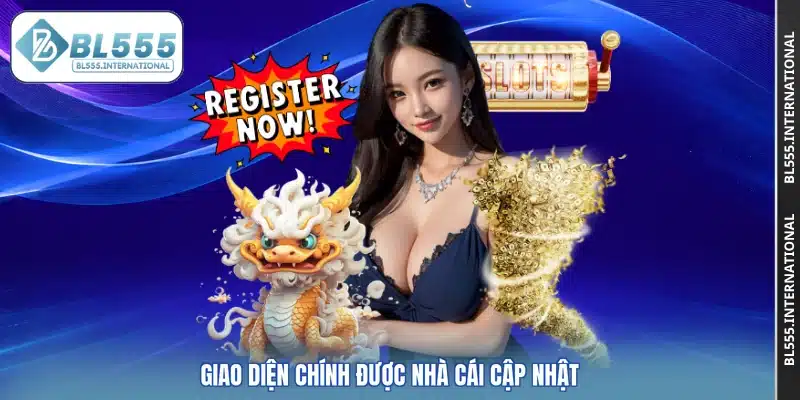 Giao diện chính được nhà cái cập nhật