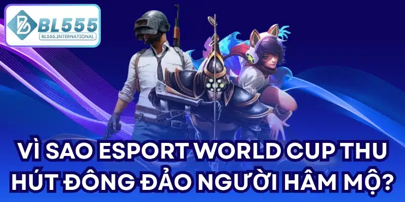Vì sao Esport world cup thu hút đông đảo người hâm mộ?
